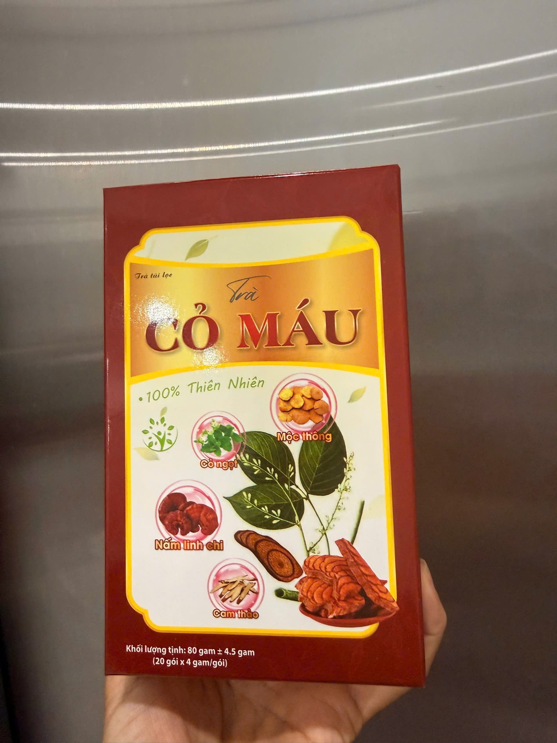 Hộp Trà Cỏ Máu Mộc Tâm 20 gói x 4 gam